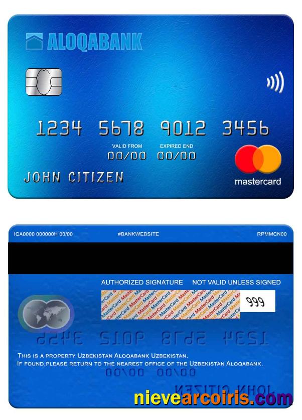 Uzbekistan Aloqabank mastercard